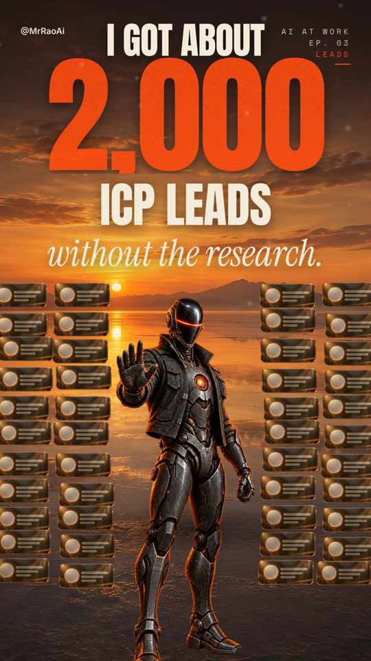 I got about 2,000 ICP leads